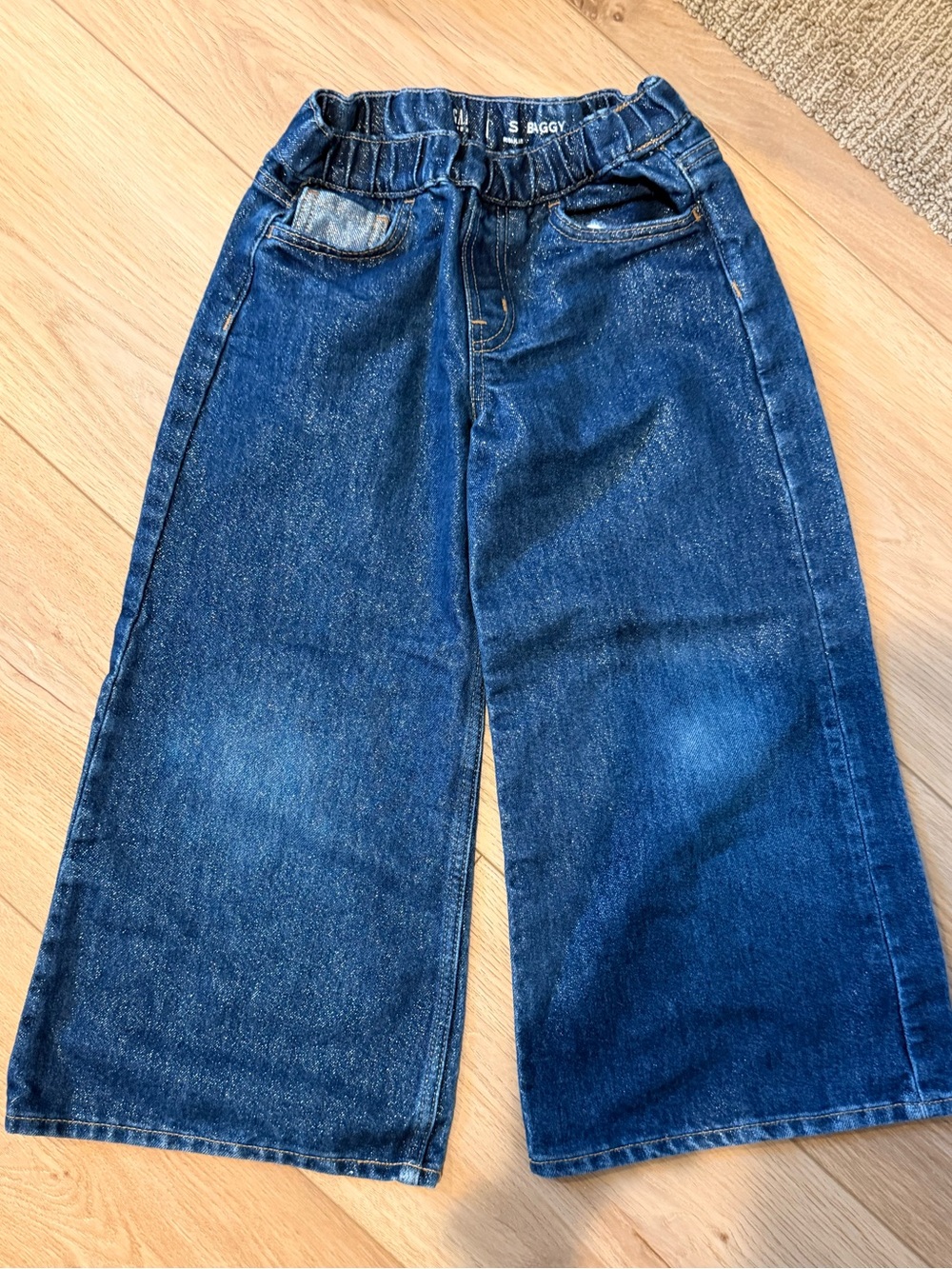 GAP Kids Wide-Leg Denim Jeans - Blue